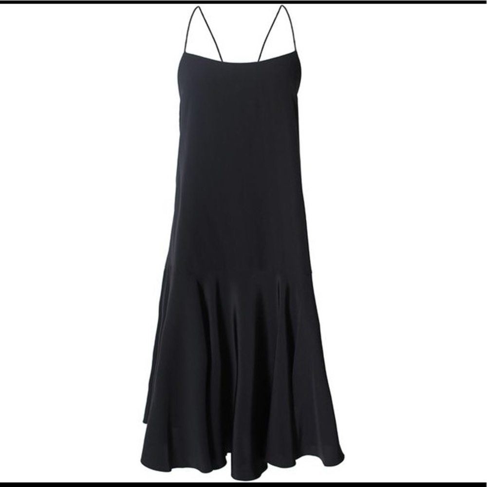 Tibi 100% Silk Tie-Back Cami Dress in Black. NWOT - Picture 2 of 6